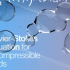 3D rendering of water droplets and Navier-Stokes equations