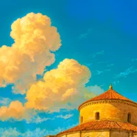 Macro detail of archival-quality unframed Zadar travel print on smooth matte paper showing giclée texture