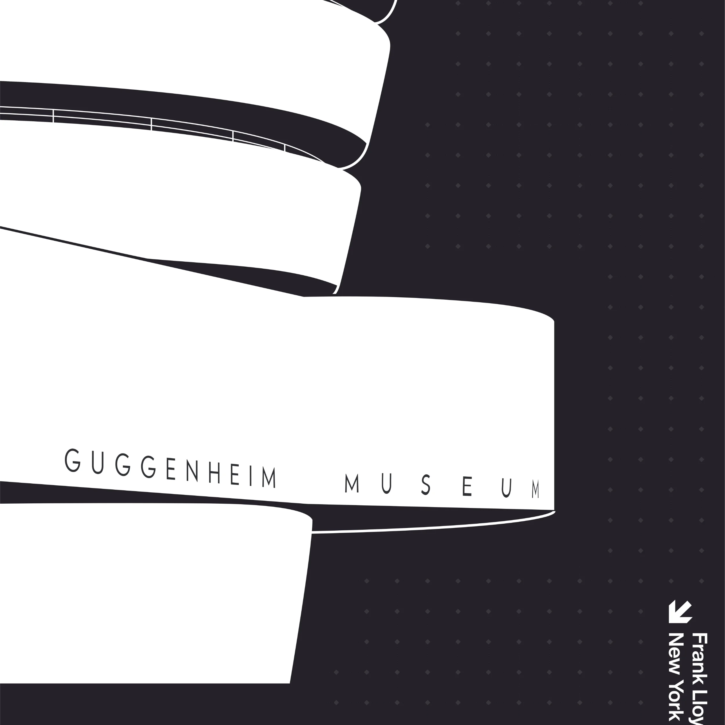Guggenheim Museum Poster – Frank Lloyd Wright Icon