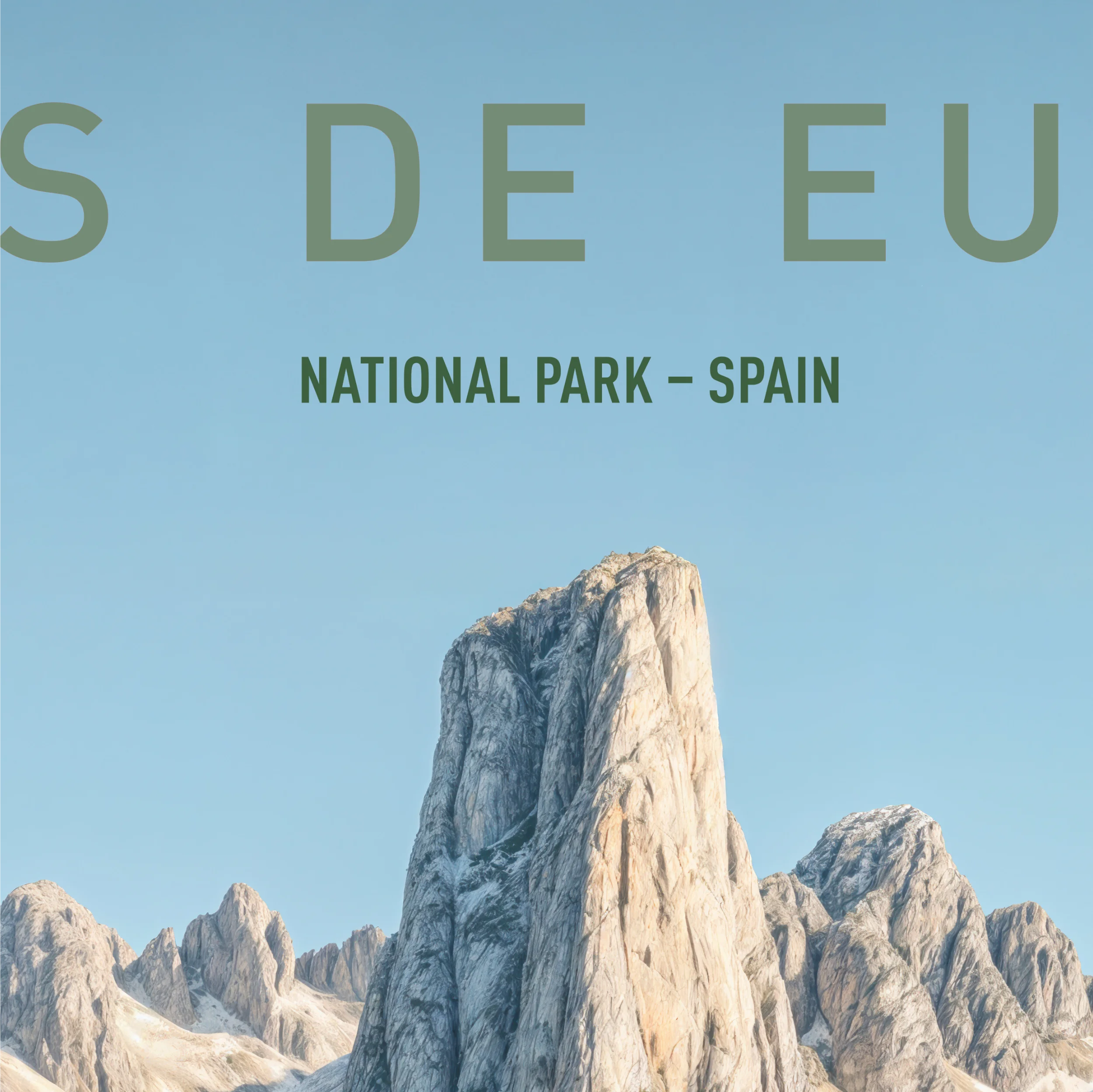 Close-up of Peña Vieja and limestone peaks